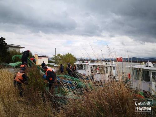 晋宁区联合开展“十年禁渔”专项整治行动 杨质高 通讯员 蔡世鹏 摄